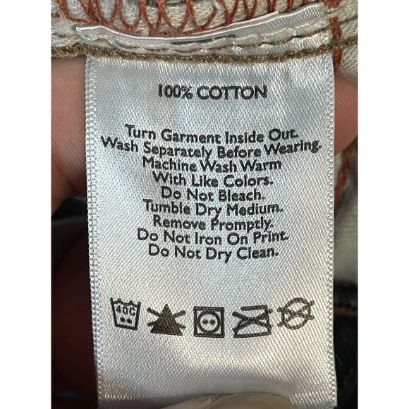 Eddie Bauer Jeans Mens 36x32 Blue Straight Fit Dark Wash Denim Cotton Classic - Picture 13 of 13